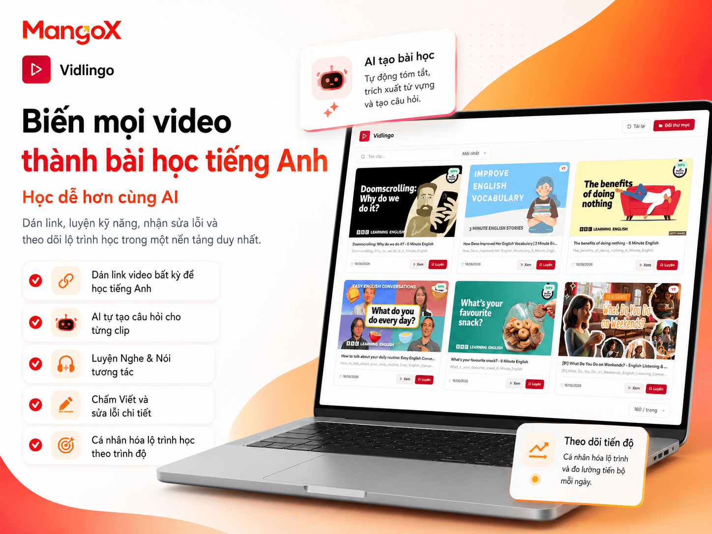AI Tutor — Học ngoại ngữ qua video cùng trợ lý AI